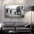 thumbnail image 1 of wall26 Floating Framed Canvas Wall Art for Living Room, Bedroom Black and White Wild Animal Canvas Prints for Home Decoration Ready to Hang - 24x36 inches, 1 of 4