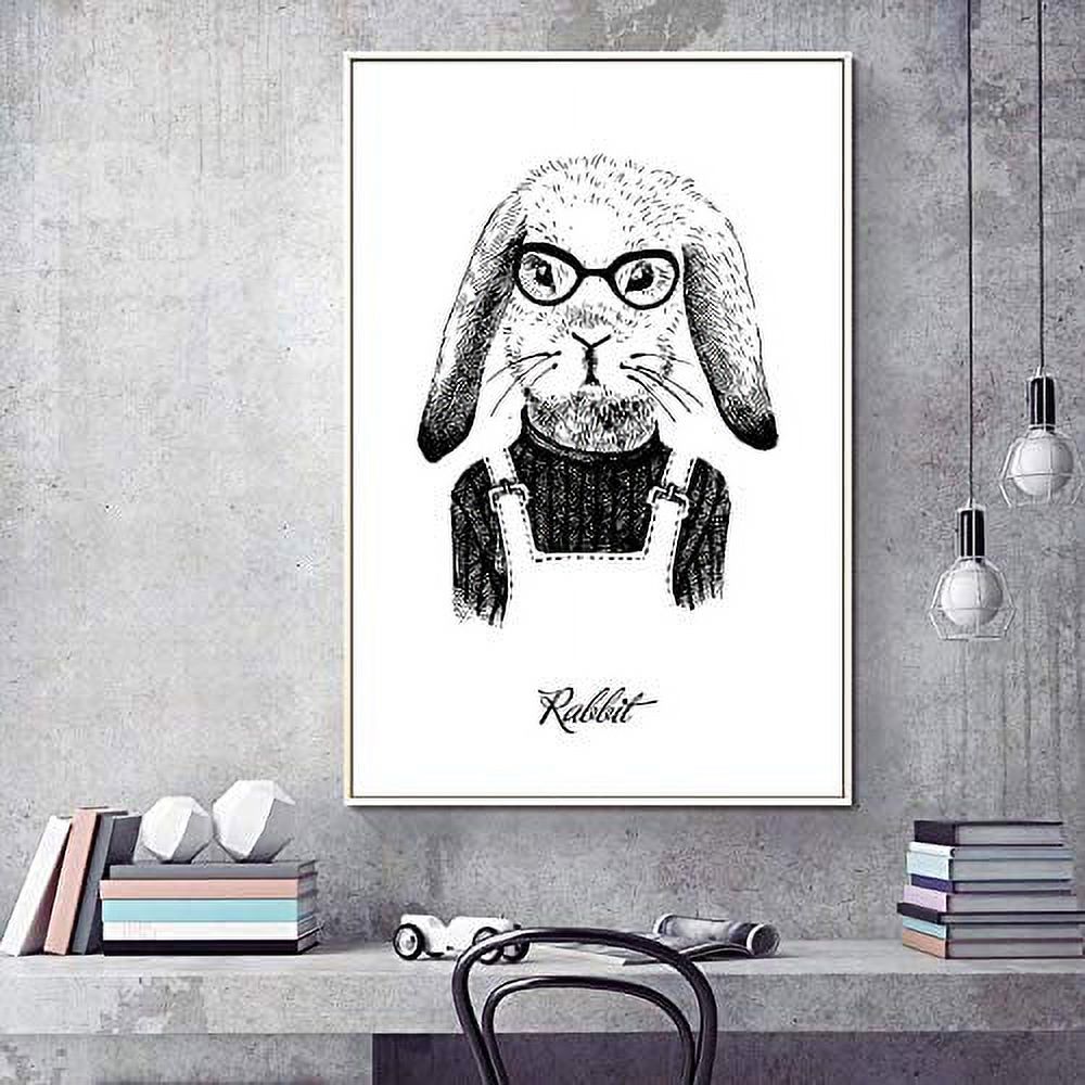 wall26 Floating Framed Canvas Wall Art for Living Room, Bedroom Hand