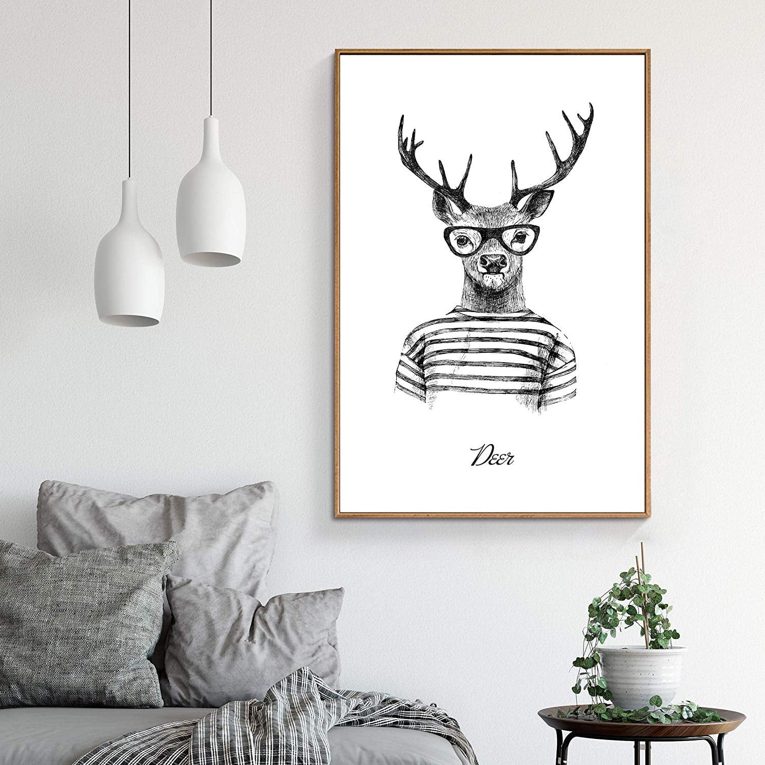 wall26 Floating Framed Canvas Wall Art for Living Room, Bedroom Hand