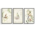 thumbnail image 1 of wall26 Floating Framed Canvas Wall Art for Living Room, Bedroom Vintage Bird Flower Canvas Prints for Home Decoration Ready to Hang - 24"x36"x3 Panels, 1 of 4