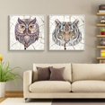 thumbnail image 1 of wall26 Floating Framed Canvas Wall Art for Living Room, Bedroom Wooden Background Animal Canvas Prints for Home Decoration Ready to Hang - 16"x16"x2 Panels, 1 of 4