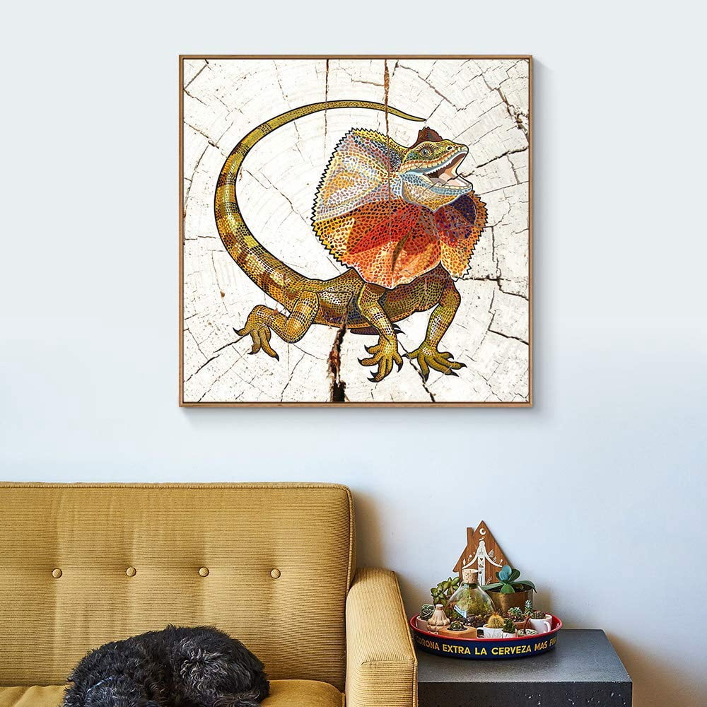 wall26 Floating Framed Canvas Wall Art for Living Room, Bedroom Wooden ...