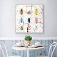 thumbnail image 1 of wall26 Floating Framed Canvas Wall Art for Living Room, Bedroom Wooden Background Animal Canvas Prints for Home Decoration Ready to Hang - 24x24 inches, 1 of 4