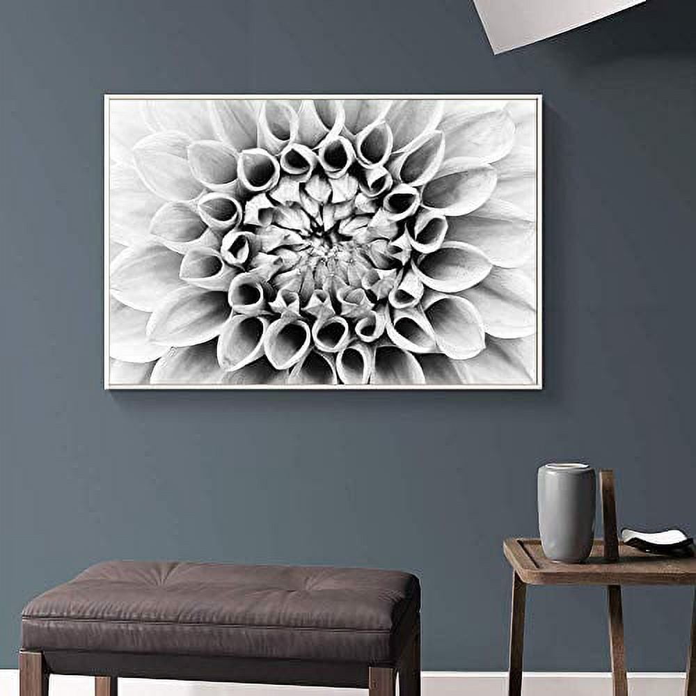 wall26 Floating Framed Canvas Wall Art for Living Room, Bedroom Black