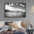 thumbnail image 1 of wall26 Floating Framed Canvas Wall Art for Living Room, Bedroom Black and White Water Canvas Prints for Home Decoration Ready to Hang - 16x24 inches, 1 of 4