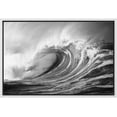 thumbnail image 1 of wall26 Floating Framed Canvas Wall Art for Living Room, Bedroom Black and White Water Canvas Prints for Home Decoration Ready to Hang - 24x36 inches, 1 of 5