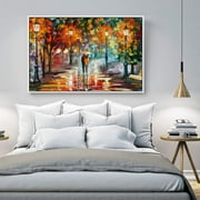 wall26 Floating Framed Canvas Wall Art for Living Room, Bedroom Scenery Canvas Prints for Home Decoration Ready to Hang - 16x24 inches