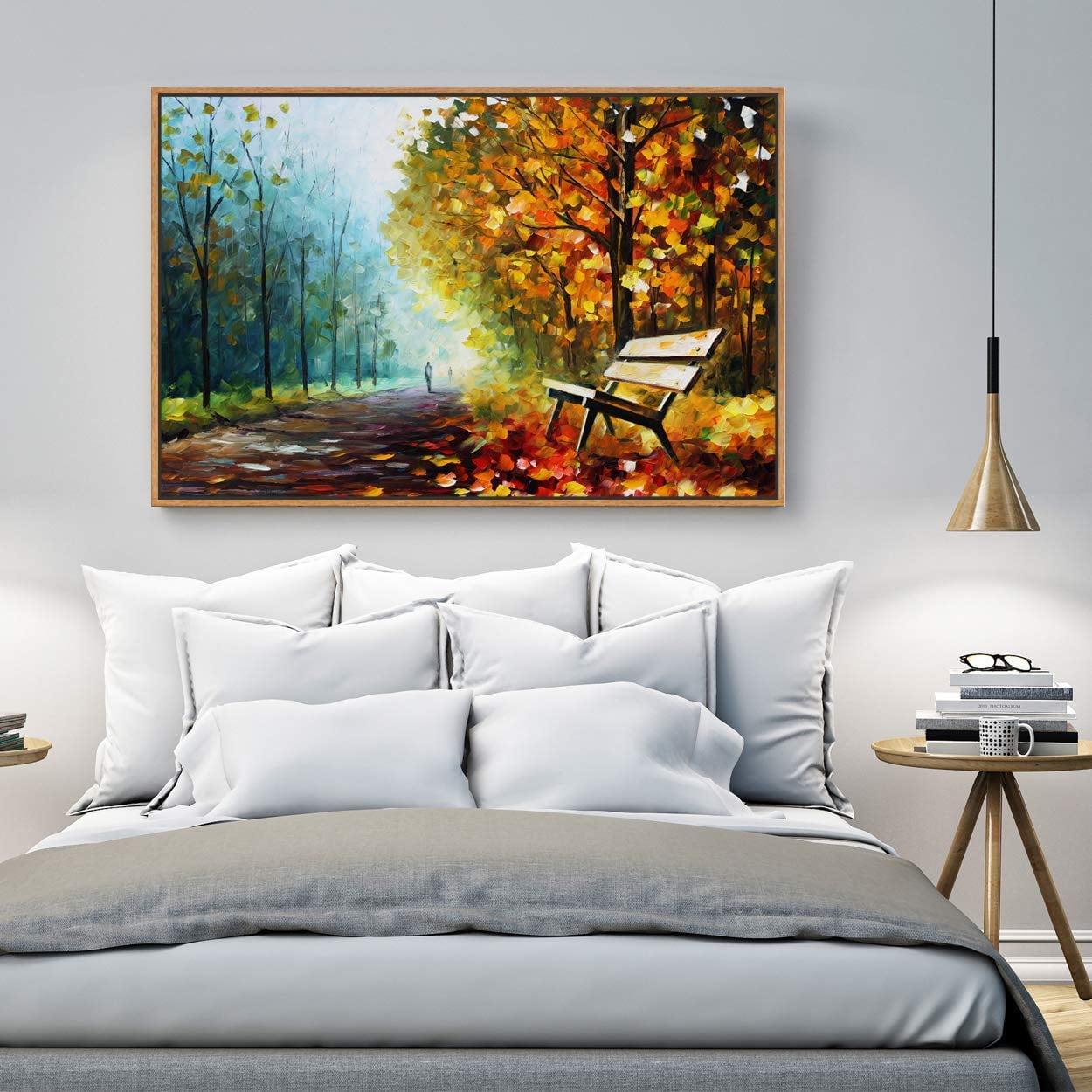 wall26 Floating Framed Canvas Wall Art for Living Room, Bedroom Scenery Canvas Prints for Home ...
