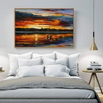 wall26 Floating Framed Canvas Wall Art for Living Room, Bedroom Scenery Canvas Prints for Home Decoration Ready to Hang - 24x36 inches