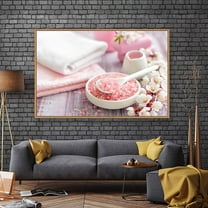 wall26 Floating Framed Canvas Wall Art for Living Room, Bedroom Spa Theme Canvas Prints for Home Decoration Ready to Hang - 16x24 inches