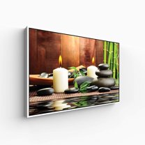 wall26 Floating Framed Canvas Wall Art for Living Room, Bedroom Spa Theme Canvas Prints for Home Decoration Ready to Hang - 24x36 inches