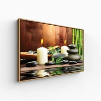 wall26 Floating Framed Canvas Wall Art for Living Room, Bedroom Spa Theme Canvas Prints for Home Decoration Ready to Hang - 24x36 inches