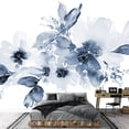 thumbnail image 1 of wall26 - Flowers Watercolor Illustration. Manual Composition - Removable Wall Mural | Self-Adhesive Large Wallpaper - 66x96 inches, 1 of 6