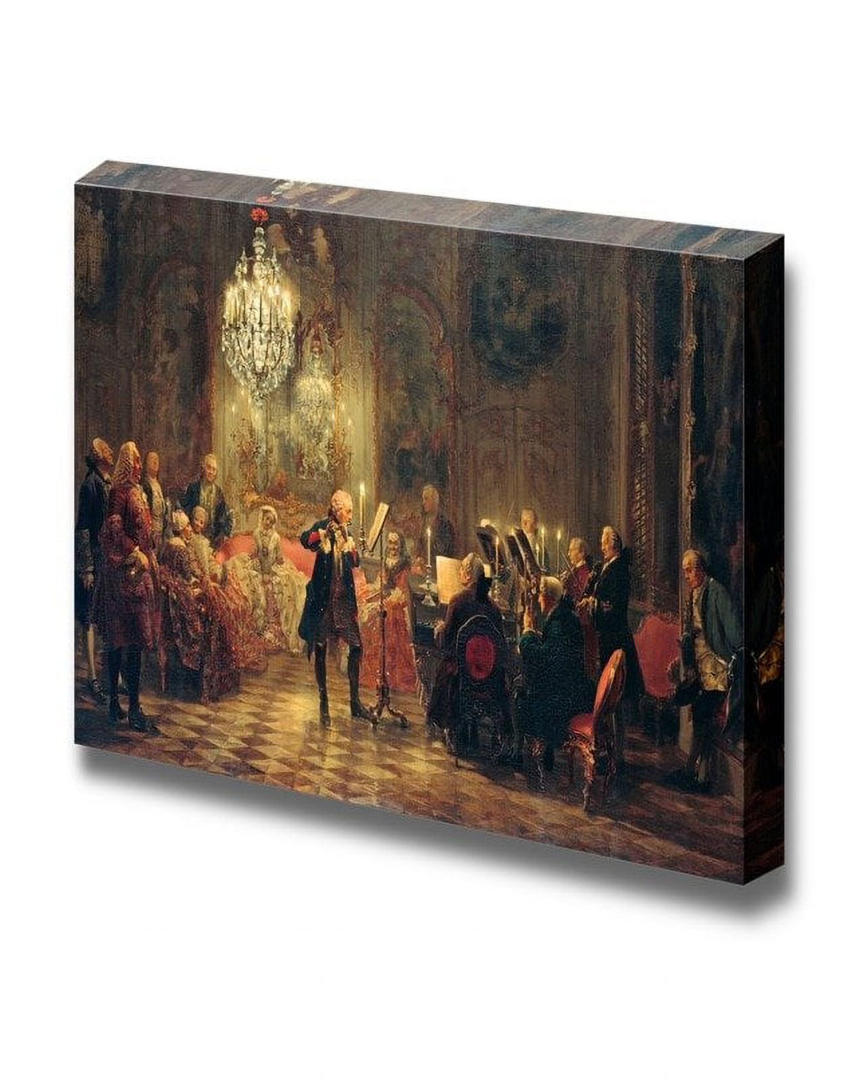 wall26 Flute Concert with Frederick The Great in Sanssouci by Adolph