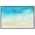 thumbnail image 1 of wall26 Framed Canvas Print Wall Art Abstract Seascape with Blue Clouds Nature Wilderness Watercolor Modern Art Rustic Scenic Dramatic Multicolor for Living Room, Bedroom, Office - 16"x24" W, 1 of 5