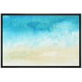 thumbnail image 1 of wall26 Framed Canvas Print Wall Art Abstract Seascape with Blue Clouds Nature Wilderness Watercolor Modern Art Rustic Scenic Dramatic Multicolor for Living Room, Bedroom, Office - 16"x24" B, 1 of 5