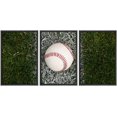 thumbnail image 1 of wall26 Framed Canvas Print Wall Art Baseball on White Foul Line in Field Sports Athletes Photography Modern Rustic Scenic Relax/Calm Colorful for Living Room, Bedroom, Office - 16"x24"x3 BL, 1 of 5