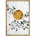 thumbnail image 1 of wall26 Framed Canvas Print Wall Art Birds in Forest Woodland Trees with Sun Nature Animals Digital Art Modern Art Rustic Relax/Calm Multicolor for Living Room, Bedroom, Office - 24"x36" Nat, 1 of 5
