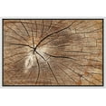 thumbnail image 1 of wall26 Framed Canvas Print Wall Art Close Up of Brown Tree Wood Rings Nature Wilderness Photography Rustic Modern Floral Relax/Calm Multicolor for Living Room, Bedroom, Office - 16"x24" Whi, 1 of 5