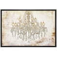 thumbnail image 1 of wall26 Framed Canvas Print Wall Art Crystal Chandelier on Grunge Background Decorative Lights Digital Art Modern Art Chic Relax/Calm Multicolor for Living Room, Bedroom, Office - 16"x24" Bl, 1 of 5
