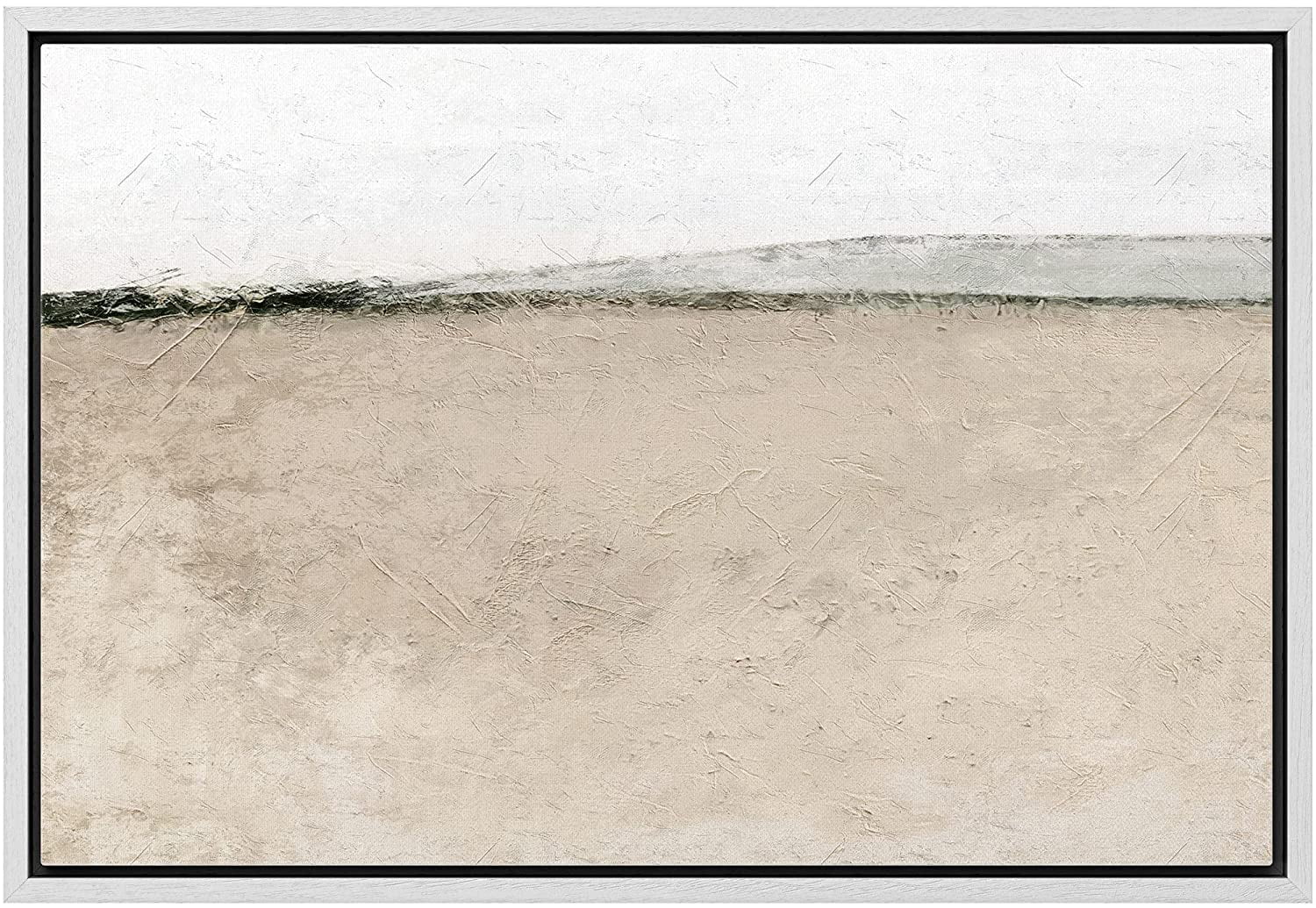 wall26 Framed Canvas Print Wall Art Desolate Brown Watercolor Rural ...
