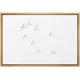 thumbnail image 1 of wall26 Framed Canvas Print Wall Art Duotone White Gray Birds Flying in Sky Nature Animals Photography Realism Rustic Scenic Landscape Colorful for Living Room, Bedroom, Office - 16"x24" Nat, 1 of 5