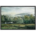 thumbnail image 1 of wall26 Framed Canvas Print Wall Art Forest Clearing in Green Valley Nature Wilderness Illustrations Fine Art Farmhouse/Country Decorative Rustic for Living Room, Bedroom, Office - 24"x36" B, 1 of 5