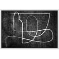 thumbnail image 1 of wall26 Framed Canvas Print Wall Art Geometric Art Deco Black White Lines Abstract Shapes Illustrations Modern Art Decorative Bohemian Multicolor for Living Room, Bedroom, Office - 16"x24" W, 1 of 5