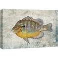thumbnail image 1 of wall26 Framed Canvas Print Wall Art Longear Sunfish on Granite Background Marine Life Animals Digital Art Realism Nautical Scenic Colorful Ultra for Living Room, Bedroom, Office - 16"x24", 1 of 5