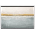 thumbnail image 1 of wall26 Framed Canvas Print Wall Art Minimal Pastel Watercolor Ocean Sea Landscape Abstract Shapes Illustrations Modern Art Decorative Contemporary for Living Room, Bedroom, Office - 16x24 White, 1 of 5