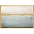 thumbnail image 1 of wall26 Framed Canvas Print Wall Art Minimal Pastel Watercolor Ocean Sea Landscape Abstract Shapes Illustrations Modern Art Decorative Contemporary for Living Room, Bedroom, Office - 16x24 Natural, 1 of 5