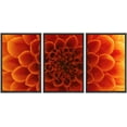 thumbnail image 1 of wall26 Framed Canvas Print Wall Art Orange Chrysanthemum Flower Petal Close Up Floral Botanical Photography Modern Rustic Relax/Calm Colorful for Living Room, Bedroom, Office - 16"x24"x3 Bl, 1 of 5