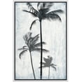 thumbnail image 1 of wall26 Framed Canvas Print Wall Art Palm Tree Silhouettes with Faded Blue Grunge Background Floral Nature Illustrations Modern Art Rustic Dramatic for Living Room, Bedroom, Office - 16"x24", 1 of 5
