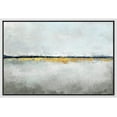 thumbnail image 1 of wall26 Framed Canvas Print Wall Art Pastel Blue Gold Paint Line Landscape Abstract Shapes Illustrations Minimal Decorative Contemporary Multicolor for Living Room, Bedroom, Office - 24"x36", 1 of 5