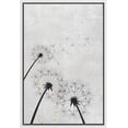 thumbnail image 1 of wall26 Framed Canvas Print Wall Art Pastel Gray Sky Dandelion Flower Field Nature Wilderness Illustrations Modern Art Rustic Decorative Relax/Calm for Living Room, Bedroom, Office - 16x24 White, 1 of 5