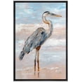 thumbnail image 1 of wall26 Framed Canvas Print Wall Art Pastel Sky Beach Shore Wave Crane Bird Nature Wilderness Illustrations Modern Art Decorative Rustic Relax/Calm for Living Room, Bedroom, Office - 24"x36", 1 of 5