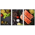 thumbnail image 1 of wall26 Framed Canvas Print Wall Art Raw Salmon, Spices, Lemons &amp; Peppers Food Culinary Photography Realism Decorative Natural Colorful Vibrant Diet for Living Room, Bedroom, Office - 24"x36&, 1 of 5
