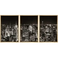 thumbnail image 1 of wall26 Framed Canvas Print Wall Art Set Aerial View of New York City Skyline Panorama Architecture &amp; Maps Cityscape Photography Realism Rustic for Living Room, Bedroom, Office - 16"x24", 1 of 5