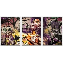 wall26 Framed Canvas Print Wall Art Set Athletic Basketball Kobe Bryant Graffiti & Street Art Comic Book Illustrations Modern Art Urban Portrait for Living Room, Bedroom, Office - 16"x24&quo