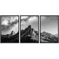 thumbnail image 1 of wall26 Framed Canvas Print Wall Art Set Black &amp; White Galaxy Mountain Astronomy &amp; Space Nature Digital Art Sci-Fi &amp; Fantasy Decorative Landscape for Living Room, Bedroom, Office - 24&quot, 1 of 5