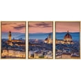thumbnail image 1 of wall26 Framed Canvas Print Wall Art Set Cathedral Duomo Sunset in Florence, Italy Architecture &amp; Maps Cityscape Photography Realism Modern for Living Room, Bedroom, Office - 16"x24"x3 N, 1 of 5
