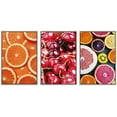 thumbnail image 1 of wall26 Framed Canvas Print Wall Art Set Cherry, Orange &amp; Grapefruit Display Food Fruit Photography Realism Chic Closeup Colorful Multicolor Ultra for Living Room, Bedroom, Office - 24"x36&qu, 1 of 5