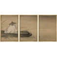 thumbnail image 1 of wall26 Framed Canvas Print Wall Art Set Classical Chinese Fisherman on The Lake Nature Wilderness Illustrations Modern Art Cultural Relax/Calm for Living Room, Bedroom, Office - 16"x24"x3 N, 1 of 5