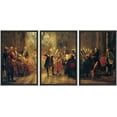 thumbnail image 1 of wall26 Framed Canvas Print Wall Art Set Concert with Frederick The Great by Adolph Menzel Cultural Historic Oil Painting Fine Art Reproduction for Living Room, Bedroom, Office - 16"x24"x3 B, 1 of 5