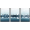 thumbnail image 1 of wall26 Framed Canvas Print Wall Art Set Duotone Mountain Range Reflection Nature Wilderness Photography Realism Rustic Landscape Colorful Cool for Living Room, Bedroom, Office - 16"x24"x3 W, 1 of 5
