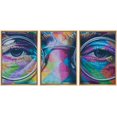 thumbnail image 1 of wall26 Framed Canvas Print Wall Art Set Geometric John Lennon Triptych Graffiti &amp; Street Art Cities Mixed Media Realism Scenic Urban Multicolor for Living Room, Bedroom, Office - 16"x24&quot, 1 of 5