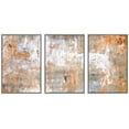 thumbnail image 1 of wall26 Framed Canvas Print Wall Art Set Grey &amp; Brown Grunge Brushstrokes Abstract Shapes Illustrations Modern Art Chic Colorful Multicolor Ultra for Living Room, Bedroom, Office - 16"x24&quo, 1 of 5