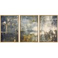thumbnail image 1 of wall26 Framed Canvas Print Wall Art Set Grunge Dark Gold Paint Stroke Landscape Abstract Shapes Illustrations Modern Art Decorative Multicolor for Living Room, Bedroom, Office - 16"x24"x3 N, 1 of 5