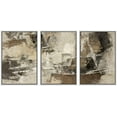 thumbnail image 1 of wall26 Framed Canvas Print Wall Art Set Grunge Tan Black Paint Stroke Landscape Abstract Shapes Illustrations Modern Art Decorative Multicolor for Living Room, Bedroom, Office - 24"x36"x3 W, 1 of 5