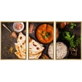 thumbnail image 1 of wall26 Framed Canvas Print Wall Art Set Indian Naan Curry Coriander Spice Variety Food Kitchen &amp; Cooking Photography Realism Decorative Colorful for Living Room, Bedroom, Office - 16"x24&quo, 1 of 5